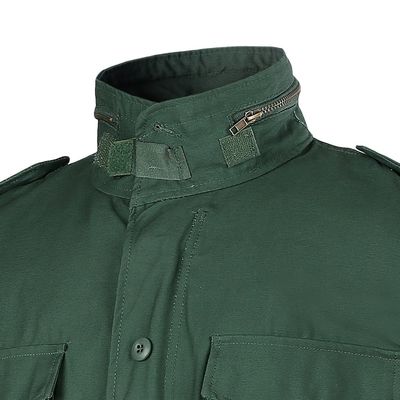 용납 OEM/ODM 폴리에스터/고무 올리브 녹색 남성 재킷 M65 야외 활동용 XS-XXL