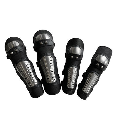4Pcs/set 모터사이클 타기 무릎 팔꿈치 패드 스테인리스 스틸 모든 계절에 대한 보호 장비