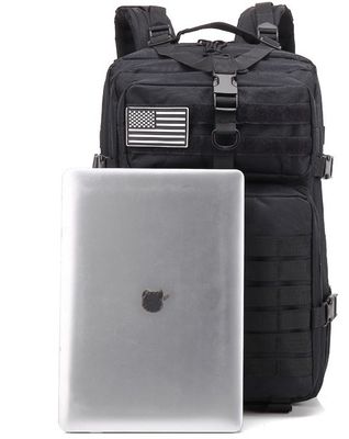 45L 배낭 대용량 MOLLE 시스템 및 야외 모험 패키지용 부드러운 손잡이