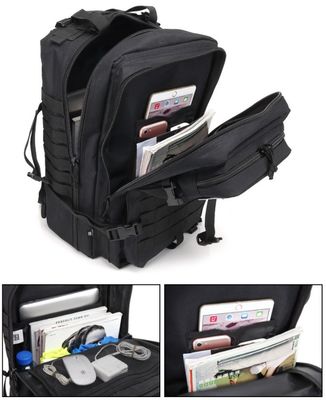 45L 배낭 대용량 MOLLE 시스템 및 야외 모험 패키지용 부드러운 손잡이