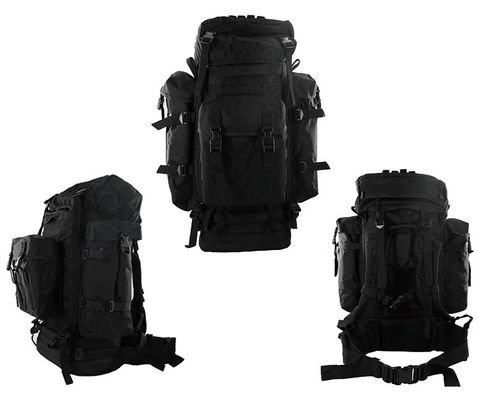 지퍼 닫기 Molle 시스템과 물병 소지기를 가진 야외 훈련 배낭