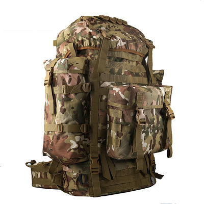 지퍼 닫기 Molle 시스템과 물병 소지기를 가진 야외 훈련 배낭