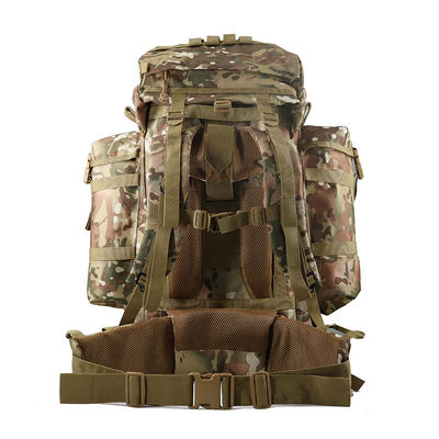 지퍼 닫기 Molle 시스템과 물병 소지기를 가진 야외 훈련 배낭