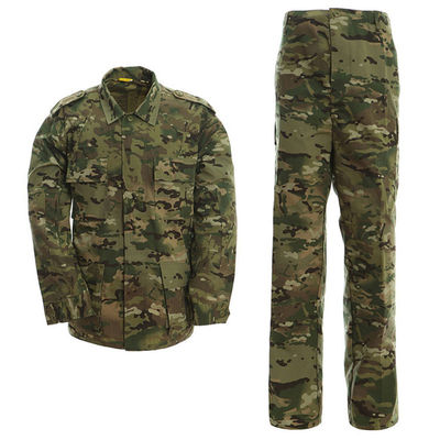 숨 쉬는 직물 타입 직물 맞춤형 남성 BDU 유니폼 셔츠 리프 스톱 면 S-4XL