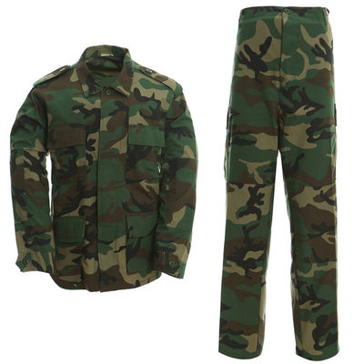 숨 쉬는 직물 타입 직물 맞춤형 남성 BDU 유니폼 셔츠 리프 스톱 면 S-4XL